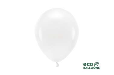 10 Ballons de baudruche - blanc pur pastel