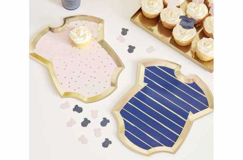 Assiettes Body Baby shower ou gender reveal party