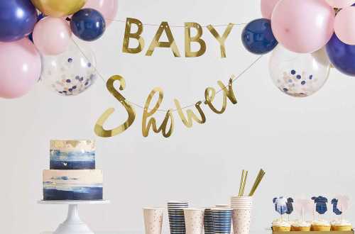 Guirlande gender reveal party