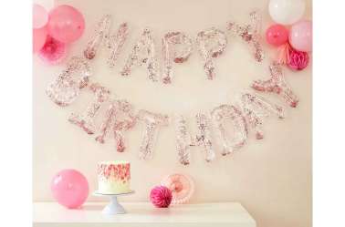 Guirlande ballon joyeux anniversaire