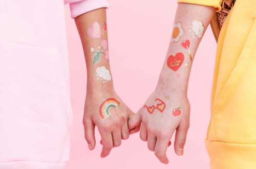 Tatouages temporaires pour fille