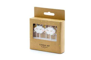 5 Petites bougies arc-en-ciel et soleil