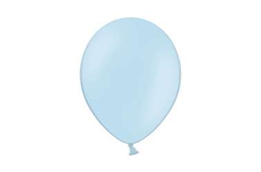 10 Ballons de baudruche - bleu bébé pastel