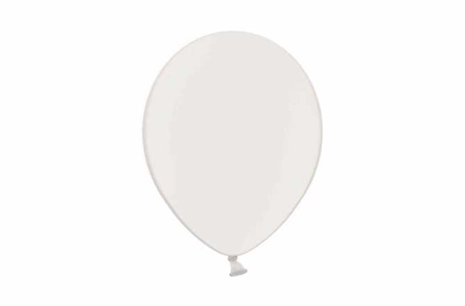 10 Ballons de baudruche  - blanc métallisé