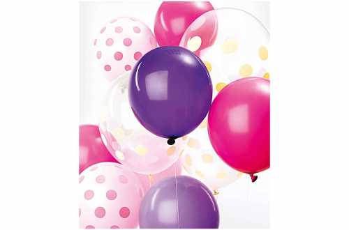 Deco Ballons violet et rose