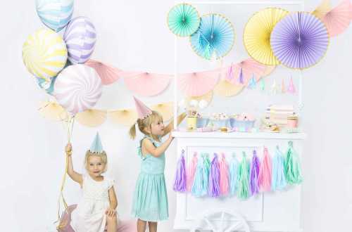 6 Chapeaux de fête – mix pastel