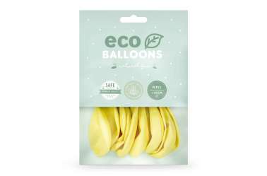 10 Ballons de baudruche - jaune clair pastel