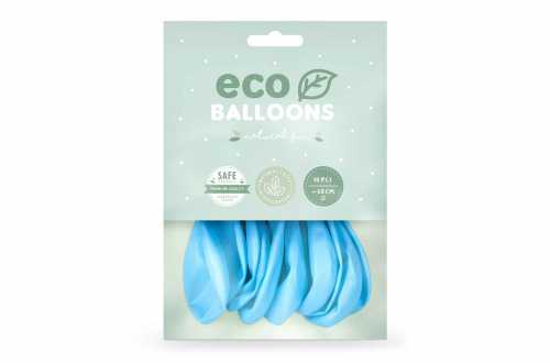 10 Ballons de baudruche - bleu bébé pastel