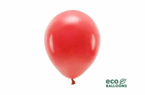 Ballons de baudruche rouge coquelicot pastel