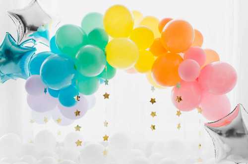 10 Ballons de baudruche Écologique - bleu clair pastel