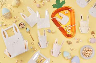 8 Gobelets - Lapin de Pâques avec oreilles