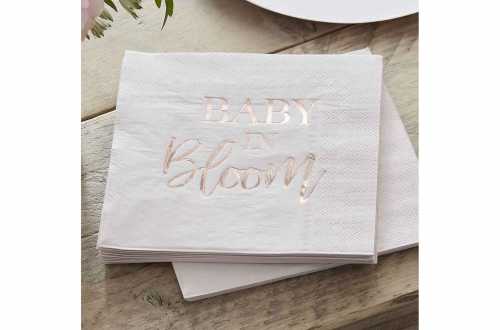 Serviettes fleuries baby in bloom