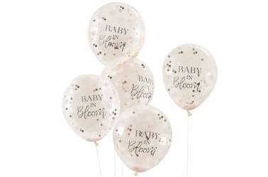 Ballons baby shower - confettis baby bloom
