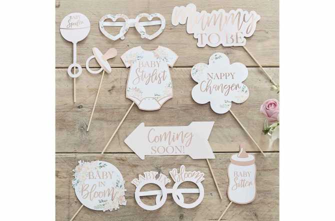 Photobooth baby shower et gender reveal - animation baby in bloom