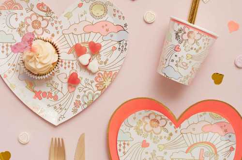 Assiettes pour anniversaire entre copines