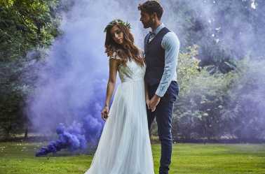 Fumigène pour mariage ou baby shower - Violet