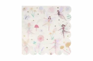 Serviettes anniversaire fées