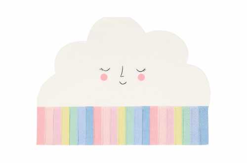 Serviette en papier sous forme de nuage