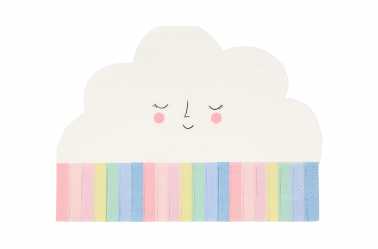 Serviette en papier sous forme de nuage