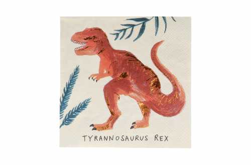 serviette tyrannosaurus anniversaire dinosaure