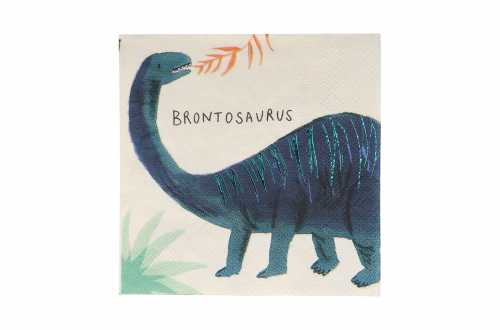serviette brontosaurus anniversaire dinosaure