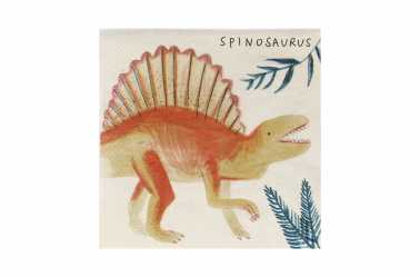 serviette spinosaurus anniversaire dinosaure