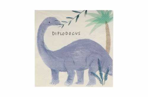 serviette diplodocus anniversaire dinosaure