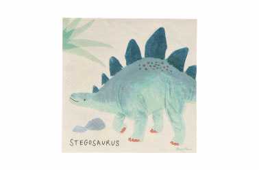 serviette Stégosaures anniversaire dinosaure