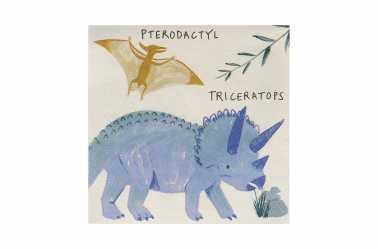 serviette tricératops anniversaire dinosaure