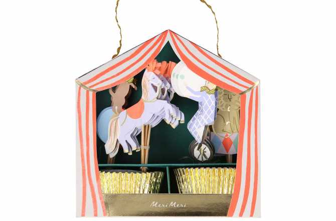Caissette anniversaire animaux du cirque