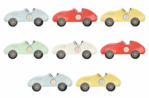 Assiettes Voiture de course