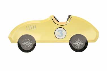 Assiettes Voiture jaune