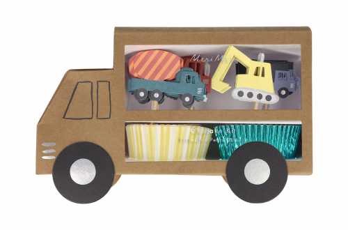 cupcakes camion et chantier