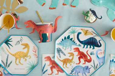 decoration anniversaire de table Dinosaures