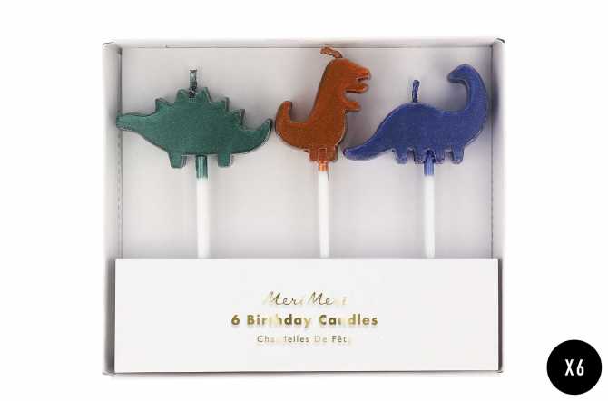 Bougies anniversaire dinosaure