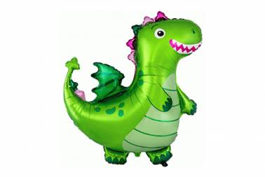 Grand ballon aluminium Dragon vert