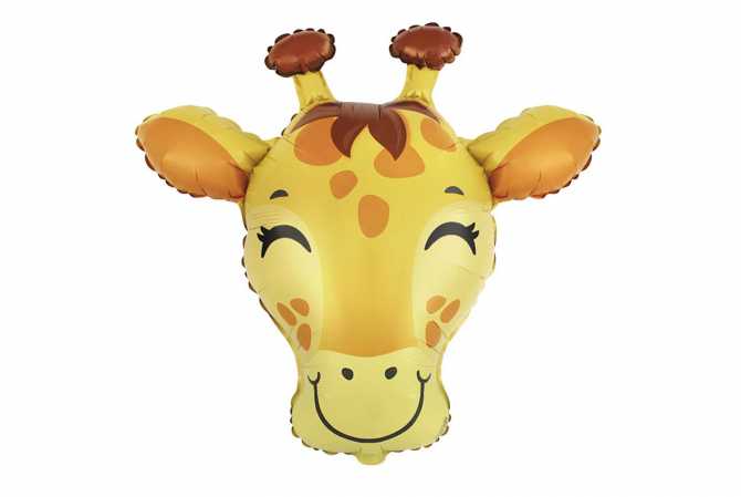 Tête de girafe - safari - jungle anniversaire cirque