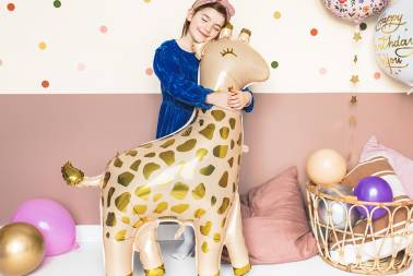 Ballon Girafe safari baby shower