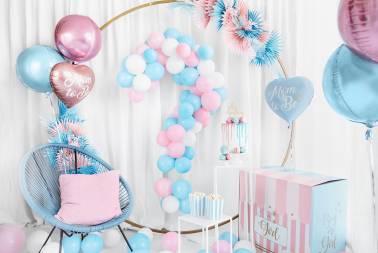 Ballon Mom to Be bleu - 35 cm