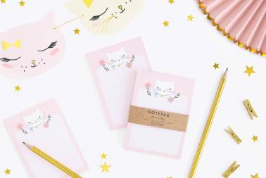 Bloc note dessin et coloriage papier Chat