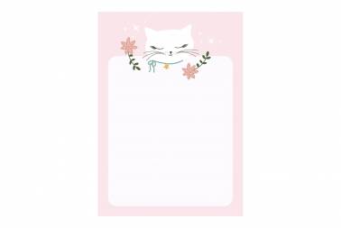 Petit Bloc note papier Chat