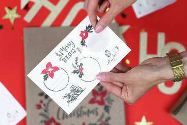 3 Sacs cadeaux kraft et étiquettes Noël - Merry Little Christmas