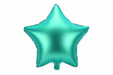 Ballon étoile vert mat - 48 cm