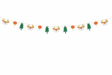 Guirlande en papier - Forêt et Noël (DIY)