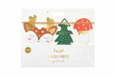 Guirlande en papier - Forêt et Noël (DIY)