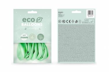 10 Ballons menthe light pastel - écologiques