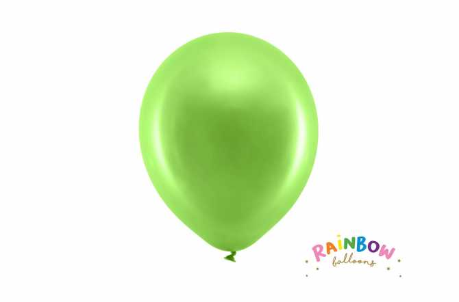 5 ballons de baudruche confettis vert et bleu : decoration fete