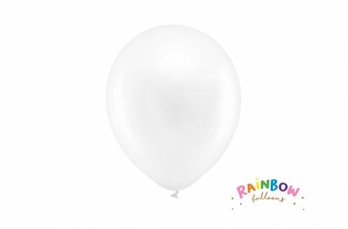 Ballon blanc métallique