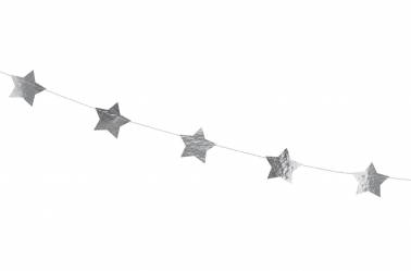 Guirlande étoile argenté - 3,6 m