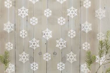 Guirlande flocon de neige reine des neiges